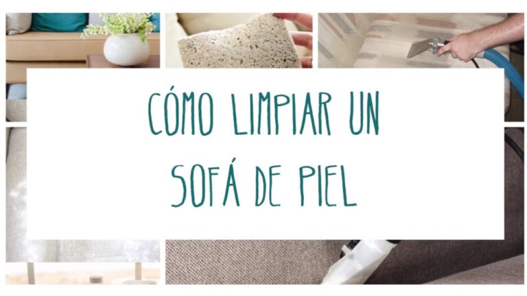 Aprende a limpiar f&aacute;cilmente tu sof&aacute; de piel blanca con Facil&iacute;simo