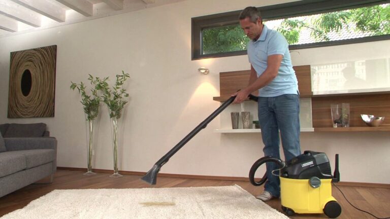 La solución para alfombras sucias: ¡aspiradora con agua!